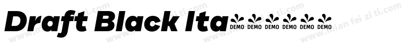 Draft Black Ita字体转换